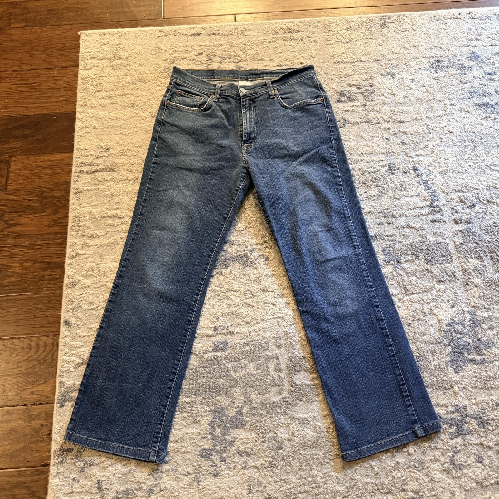 Lucky Brand Dungarees Jeans Mens 32x30 Blue Bootcut Stretch Denim 7m10308